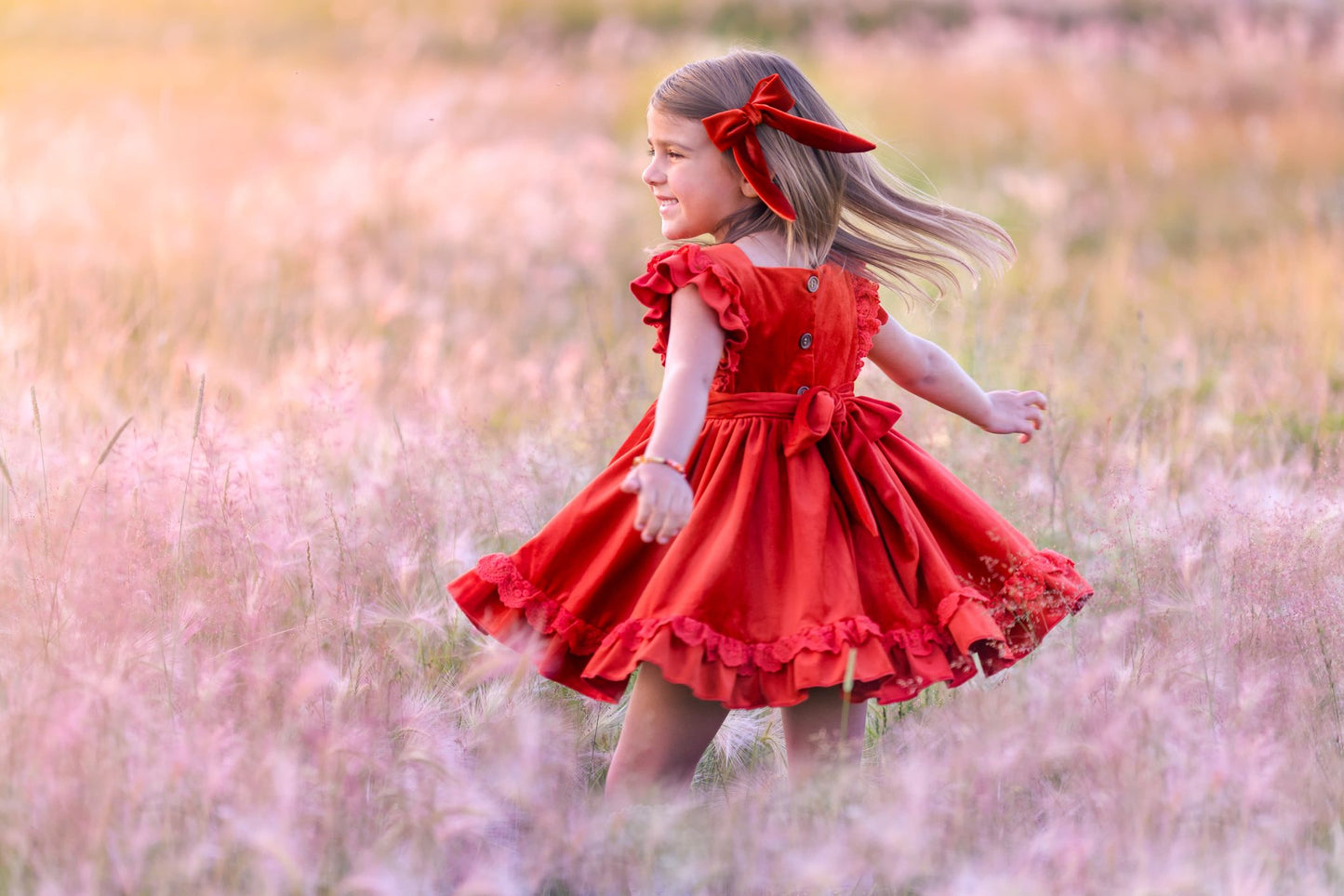 Pumpkin Pinafore WITH EMBRIODERY *PRE-ORDER