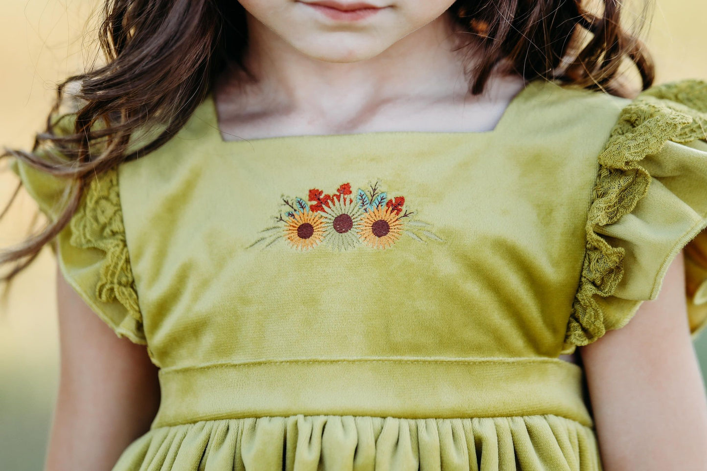 Pumpkin Pinafore WITH EMBRIODERY *PRE-ORDER