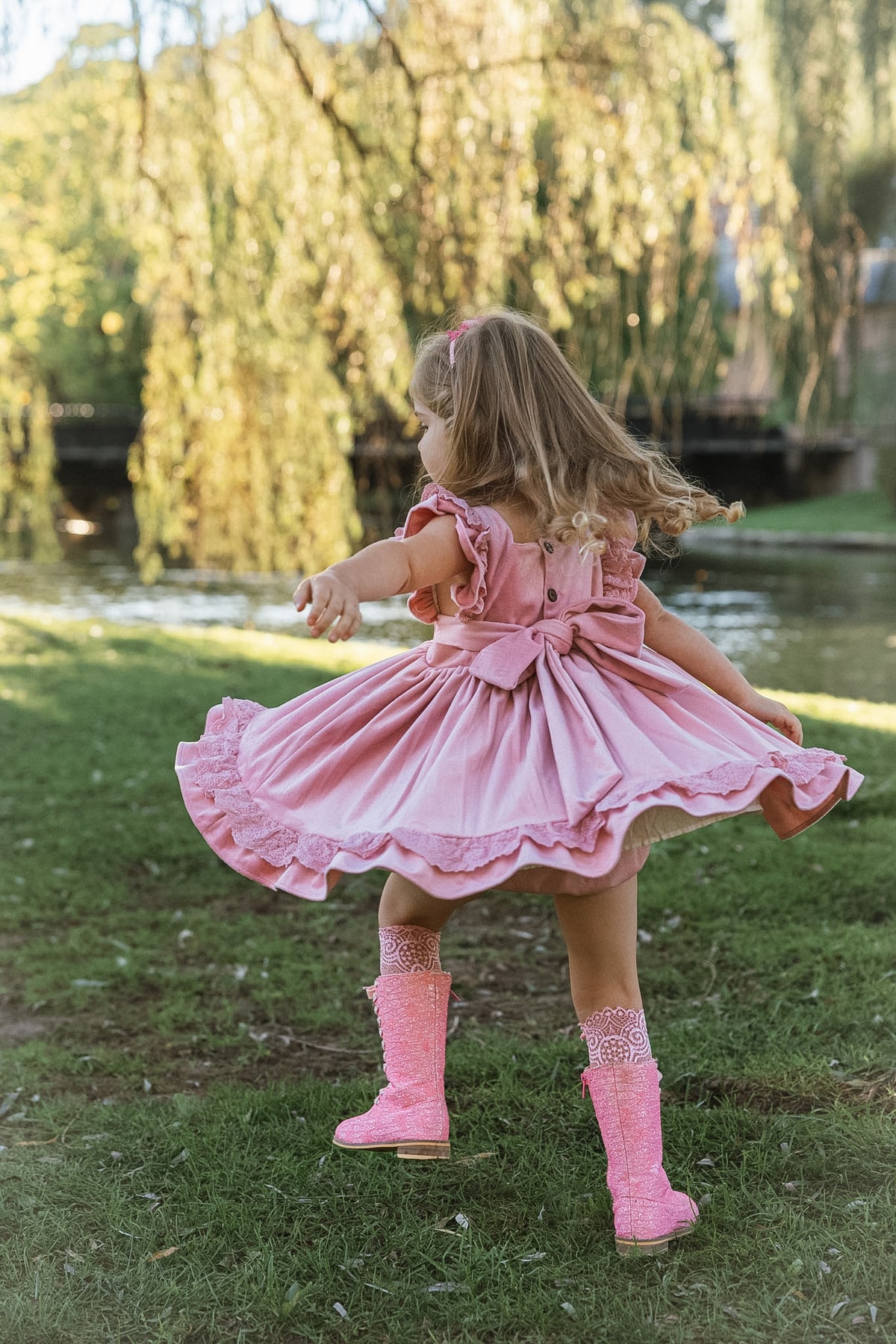 "Sweetheart" Velvet Pinafore *PRE-ORDER