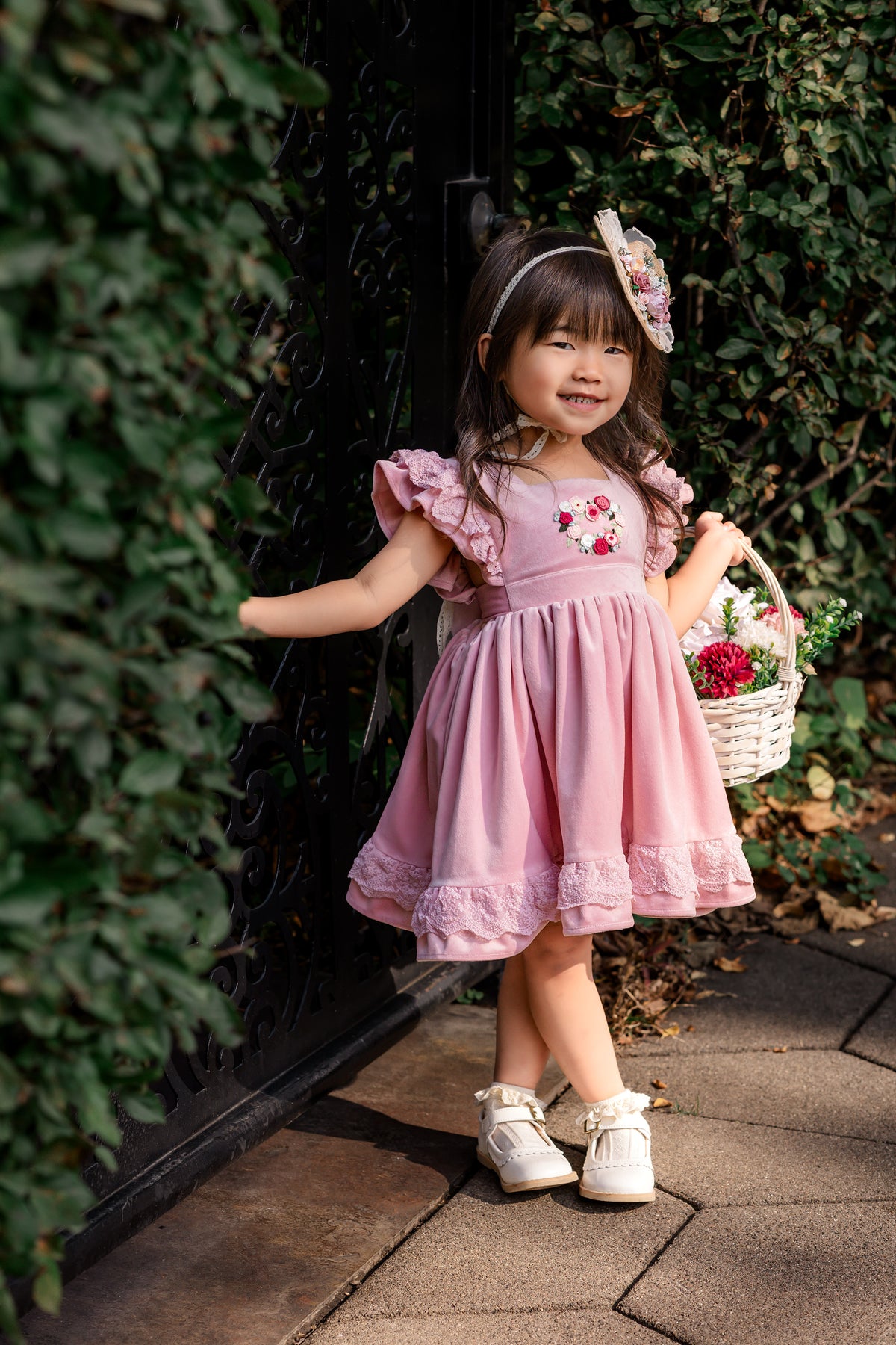 "Sweetheart" Velvet Pinafore *PRE-ORDER