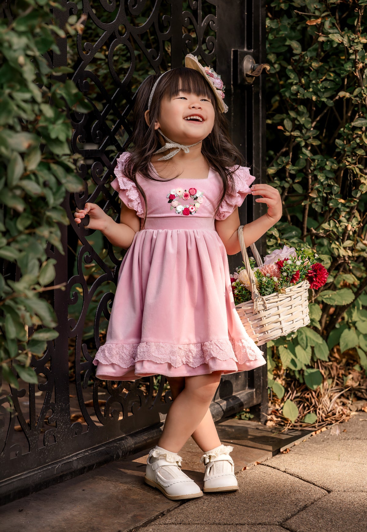 "Sweetheart" Velvet Pinafore *PRE-ORDER
