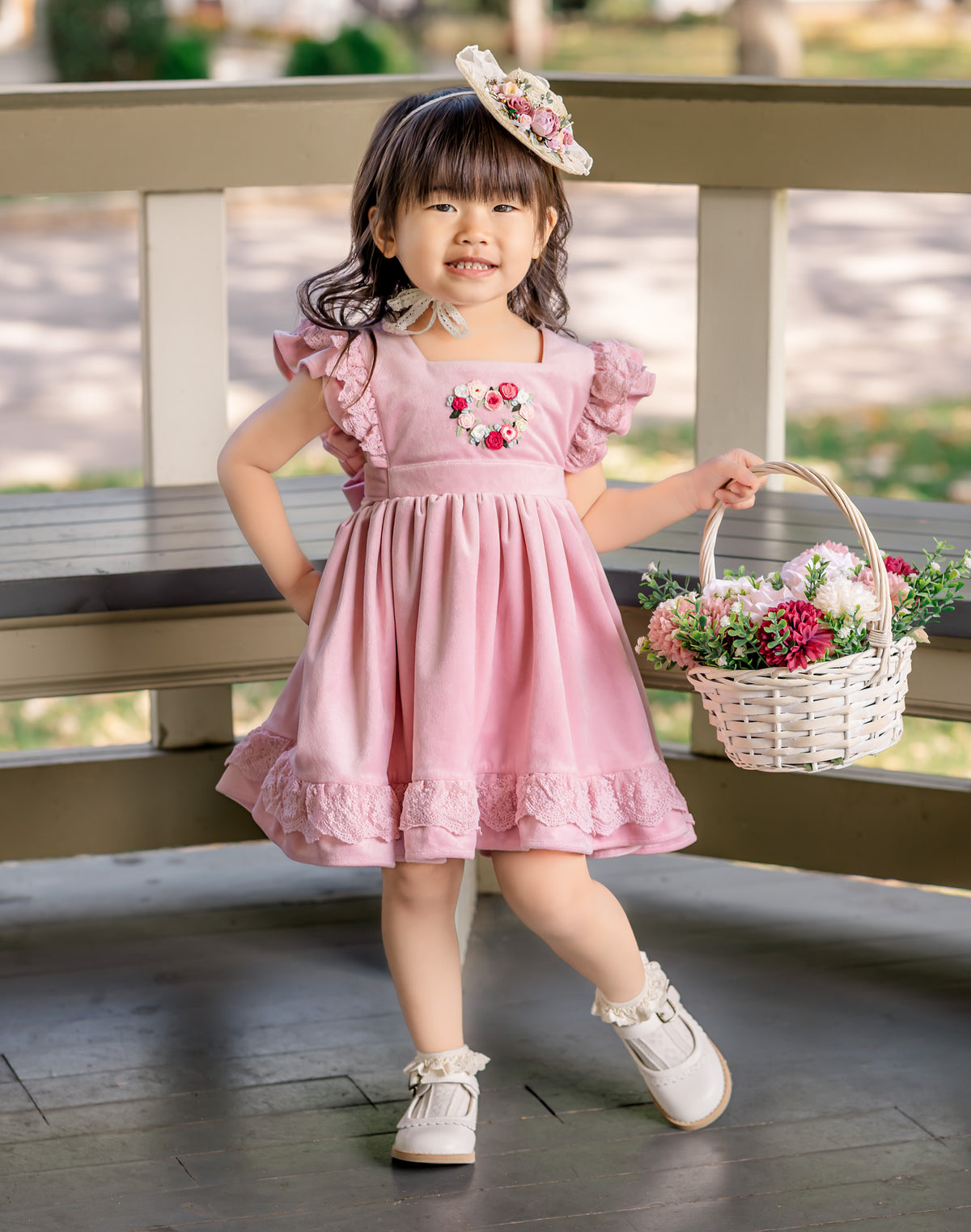 "Sweetheart" Velvet Pinafore *PRE-ORDER