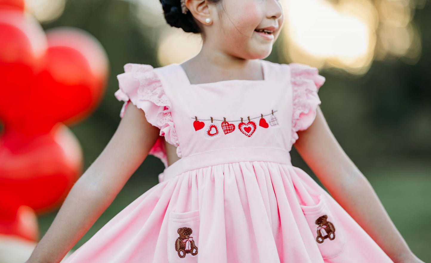 Teddy Bear Pinafore Dress *PRE-ORDER