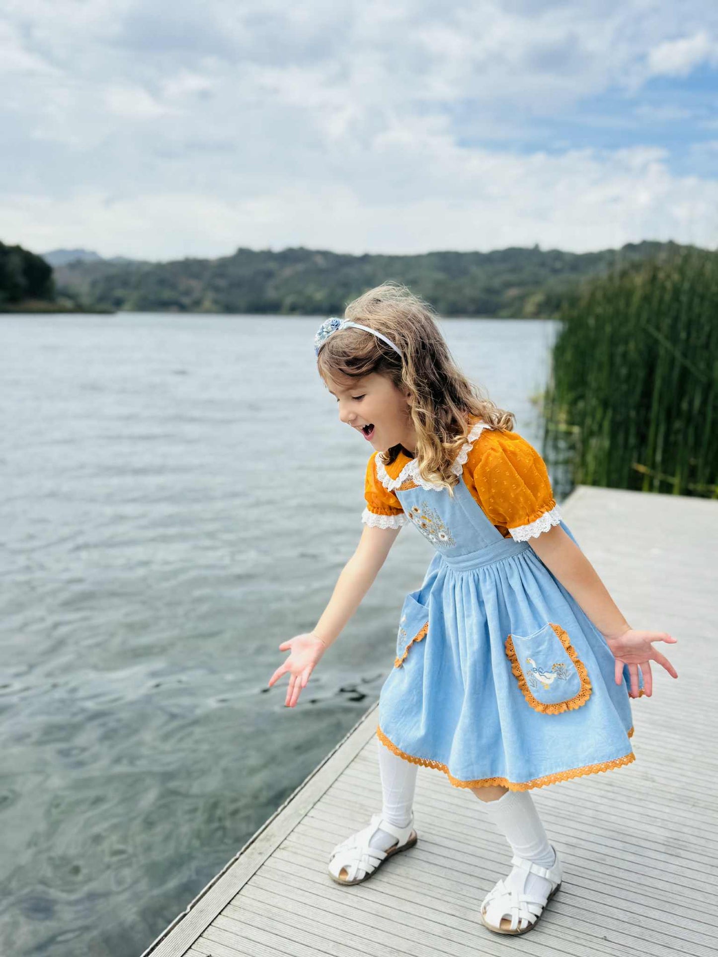 Countryside Goose pinafore *PRE-ORDER