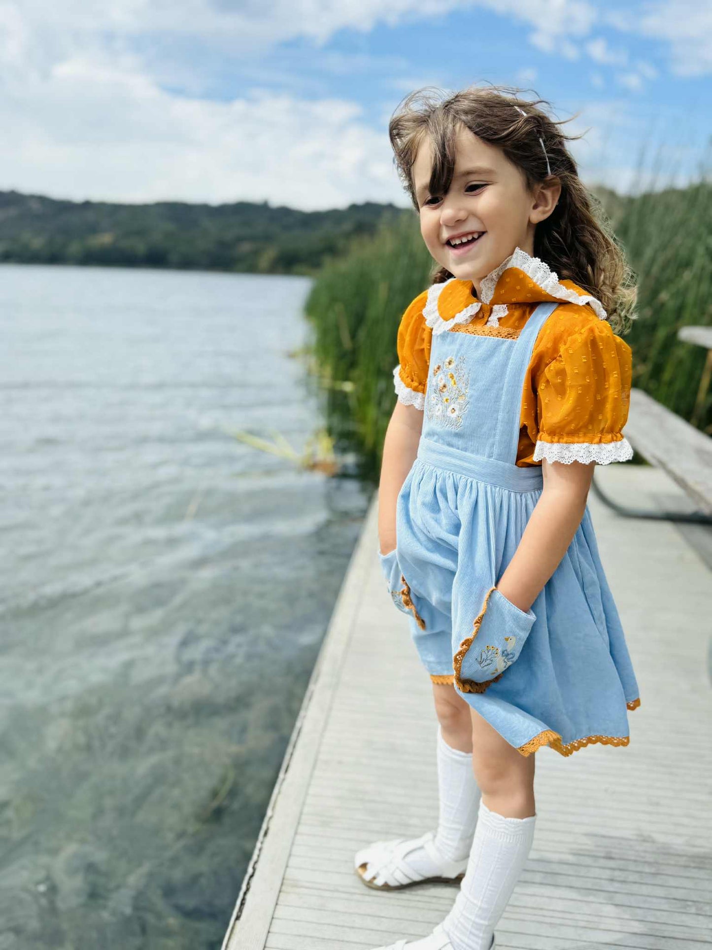 Countryside Goose pinafore *PRE-ORDER