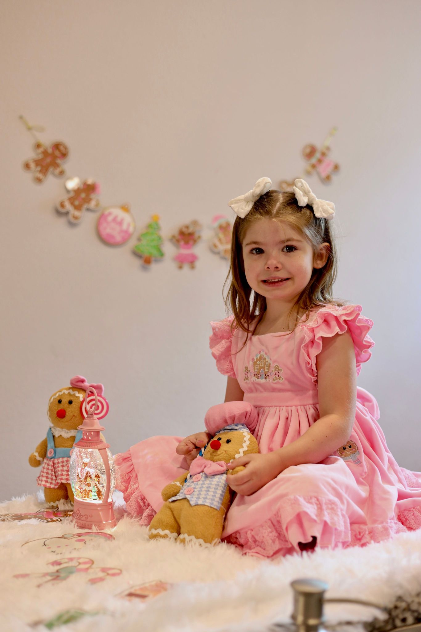 Gingerbread Pink Pinafore