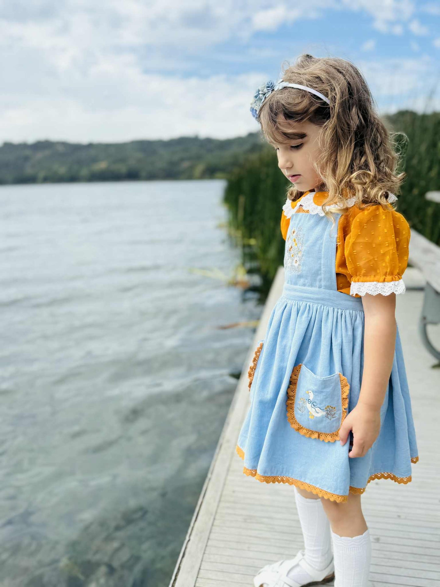 Countryside Goose pinafore *PRE-ORDER
