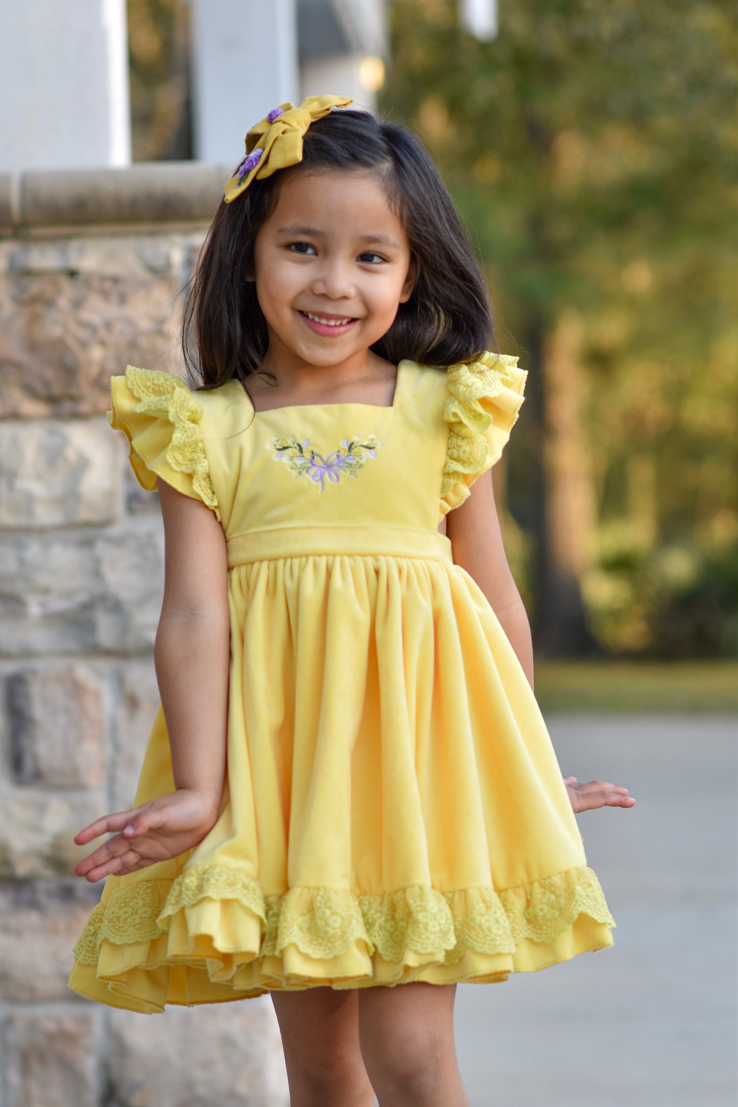 Primrose Velvet Pinafore PRE-ORDER