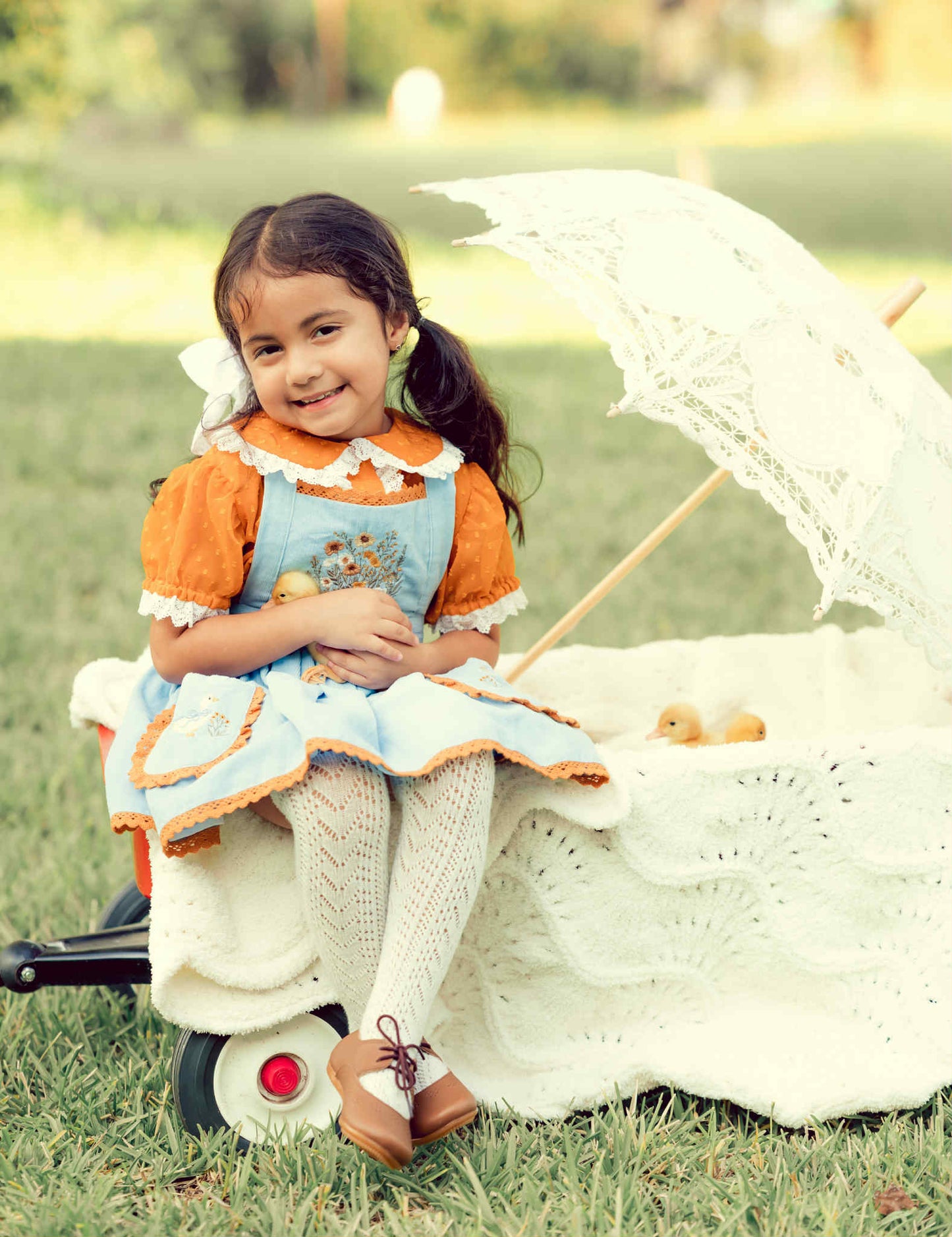 Countryside Goose pinafore *PRE-ORDER