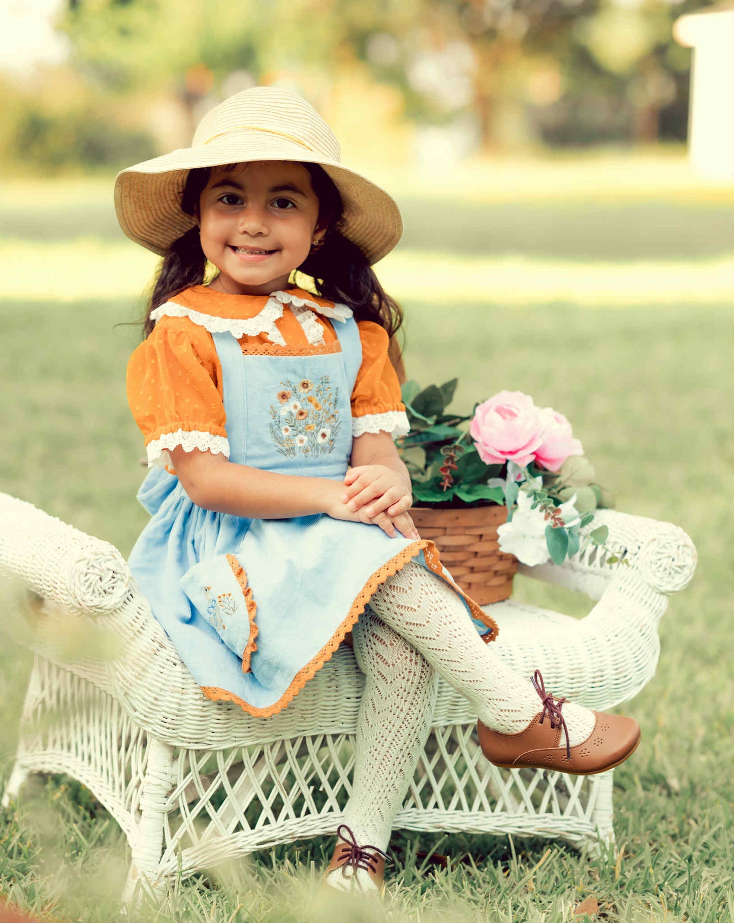 Countryside Goose pinafore *PRE-ORDER