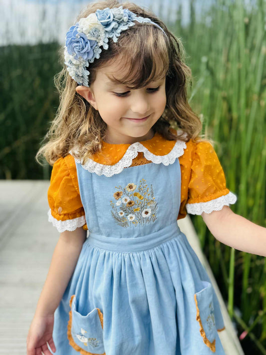 Countryside Goose pinafore *PRE-ORDER