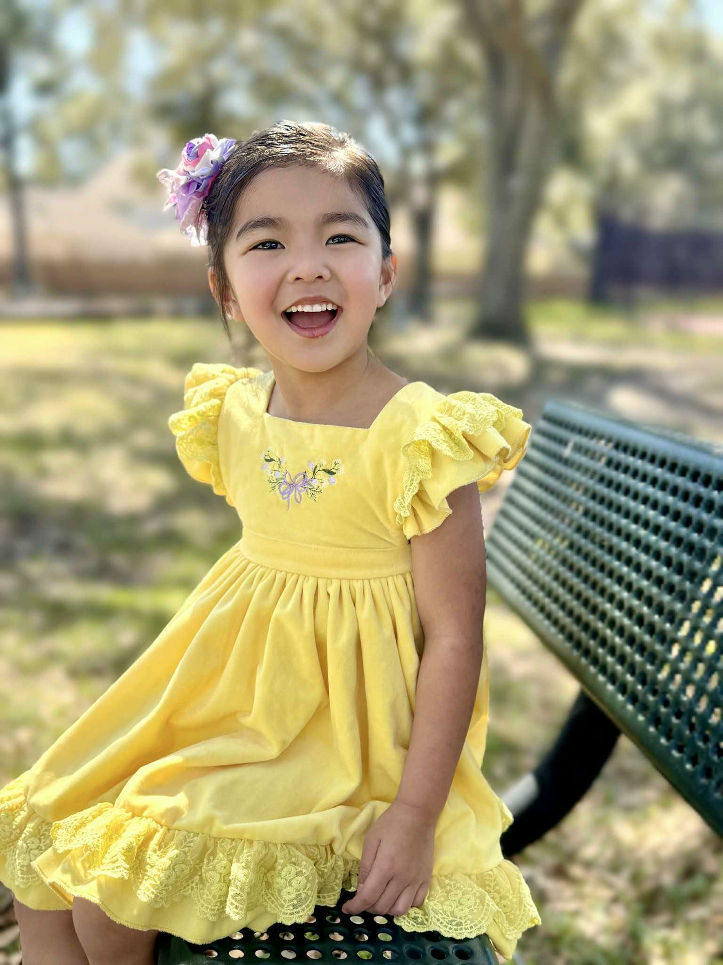 Primrose Velvet Pinafore PRE-ORDER