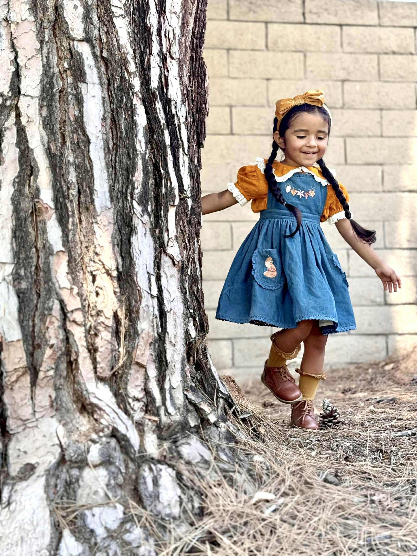 Woodland Friends 2 Pinafore * PRE-ORDER