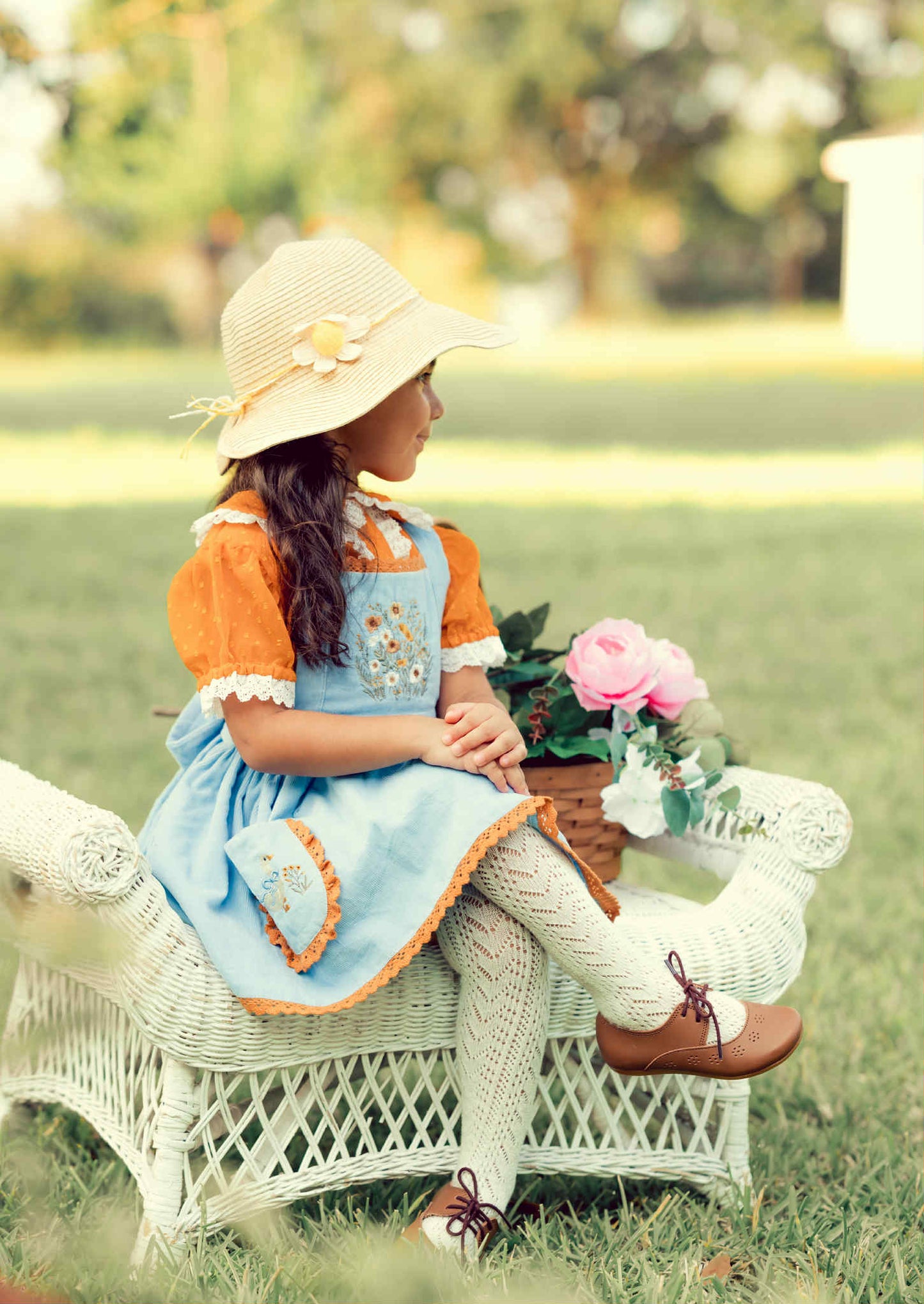 Countryside Goose pinafore *PRE-ORDER