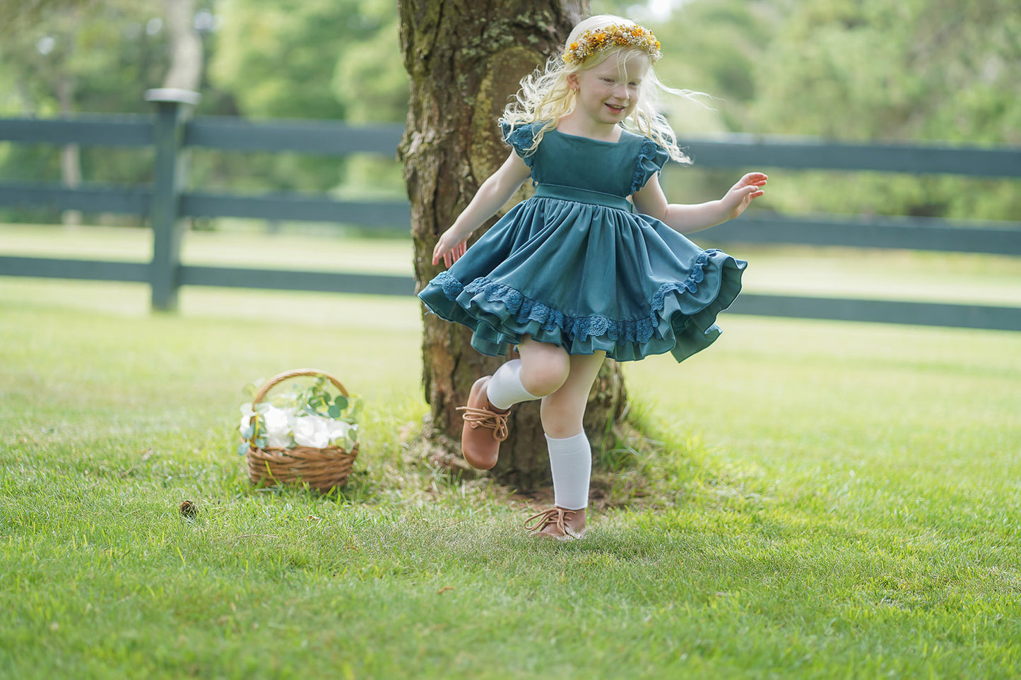 Teal Pinafore *RTS