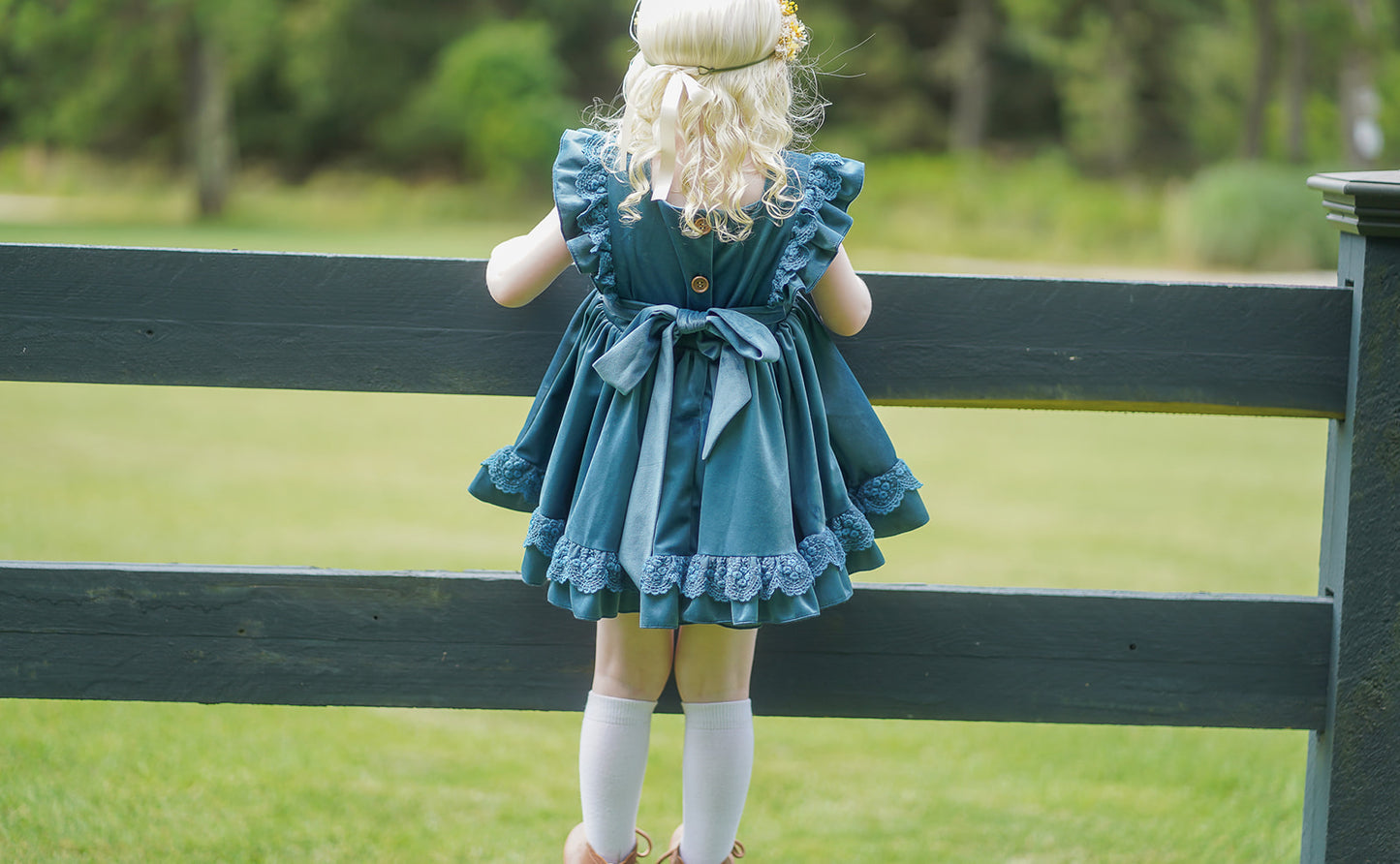 Teal Pinafore *RTS