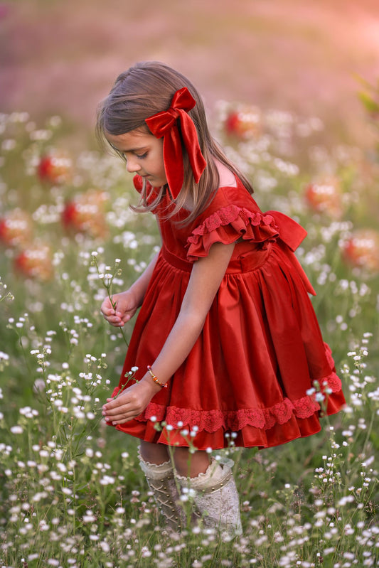 Pumpkin Pinafore WITH EMBRIODERY *PRE-ORDER