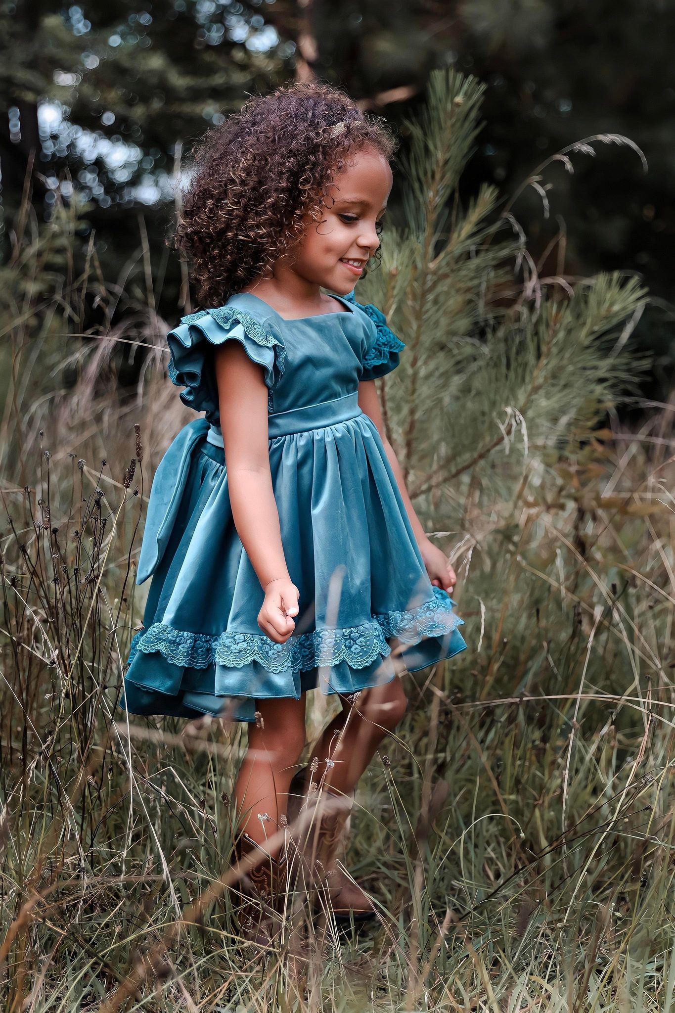 Teal Pinafore *RTS
