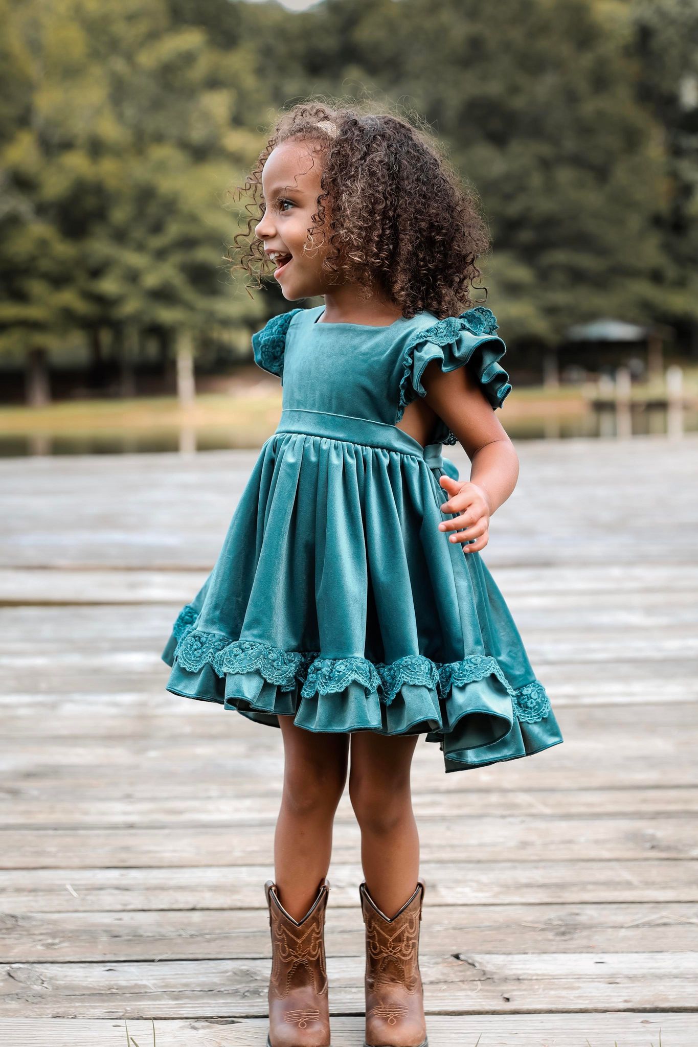 Teal Pinafore *RTS